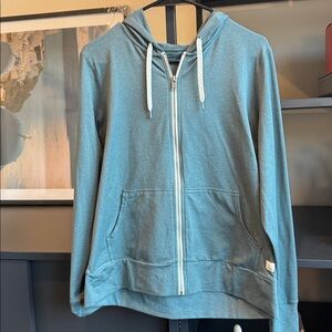 Vuori Halo Performance Zip-Up, Bluegrass Heather, Size Medium